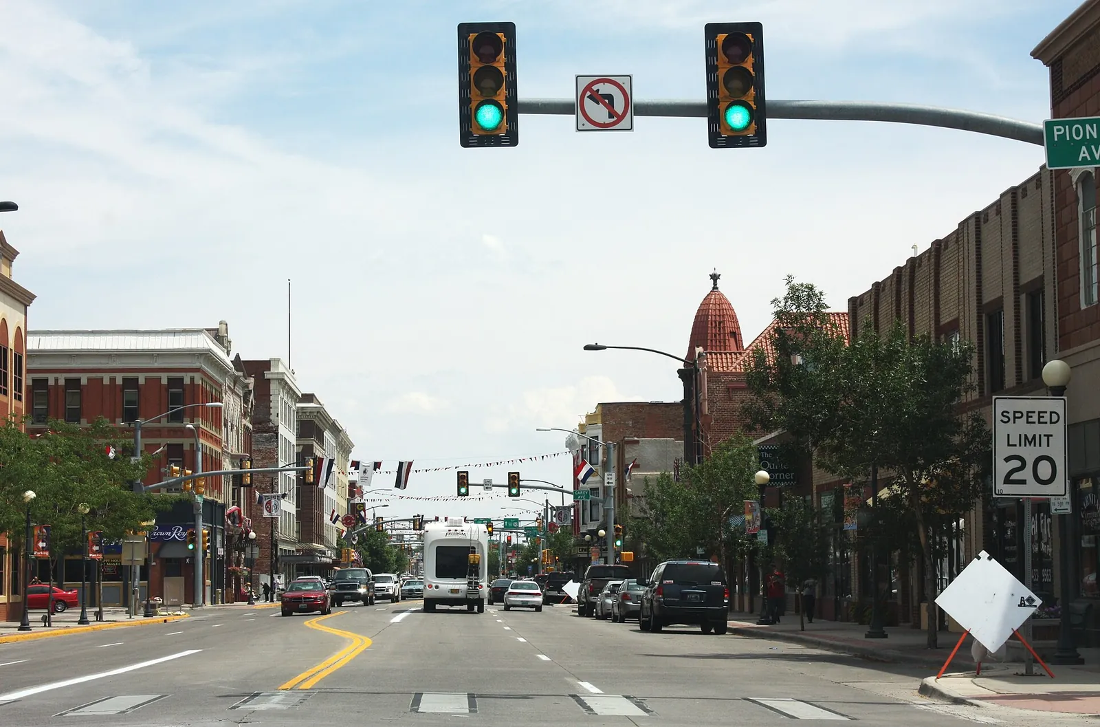 A community scene in Wyoming