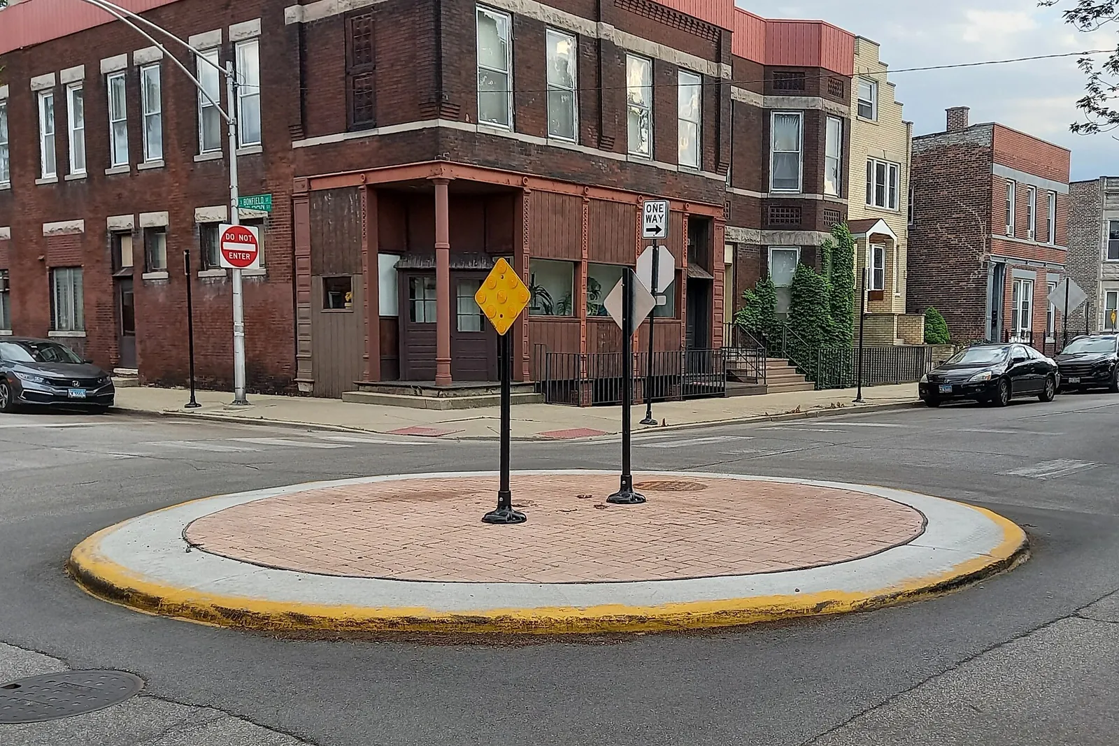 A community scene in Illinois
