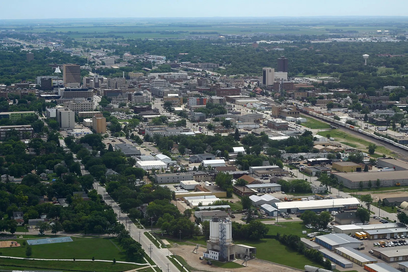 A community scene in North Dakota