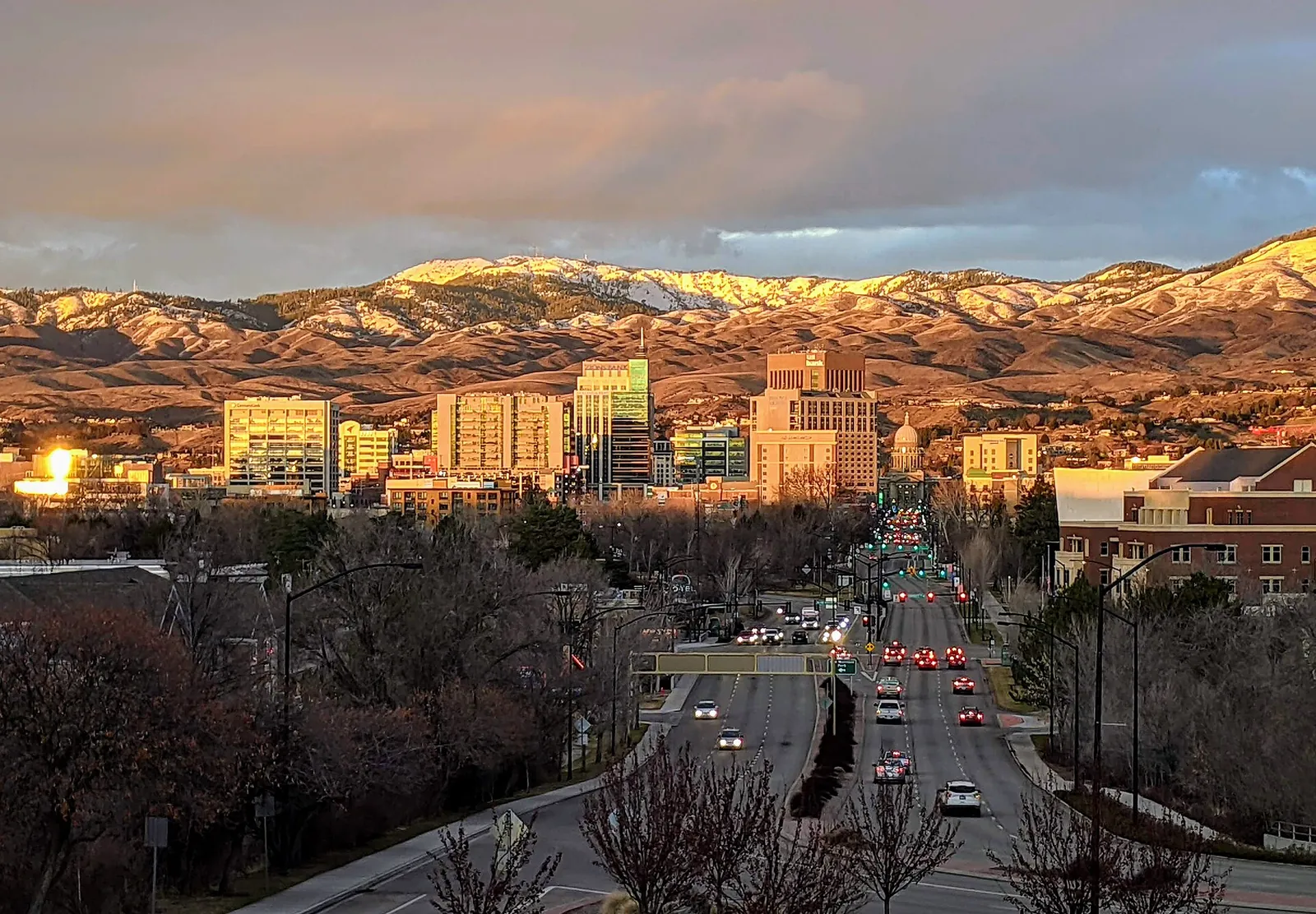A community scene in Idaho